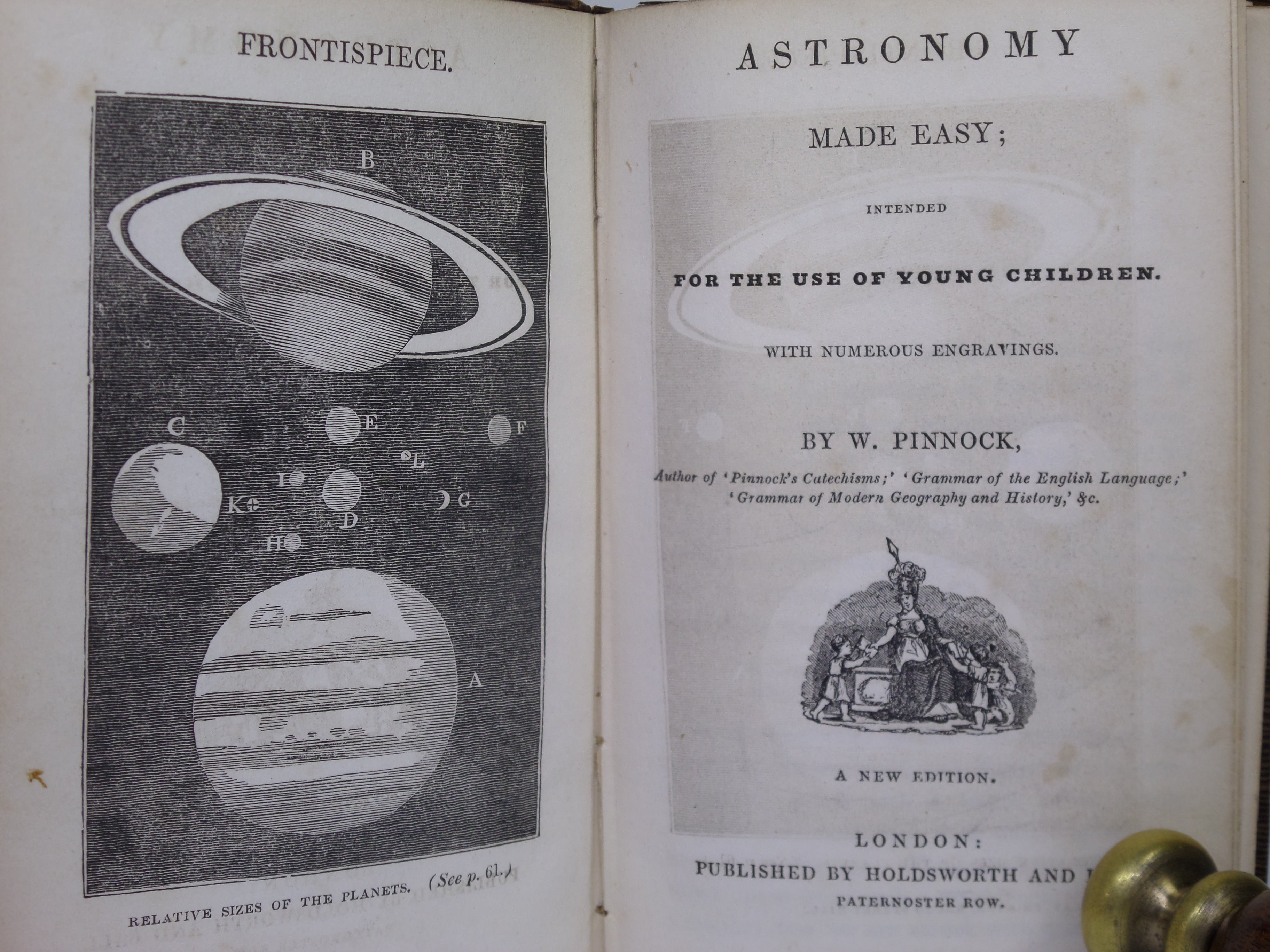 ASTRONOMY MADE EASY; INTENDED FOR USE OF YOUNG CHILDREN BY W. PINNOCK C.1850