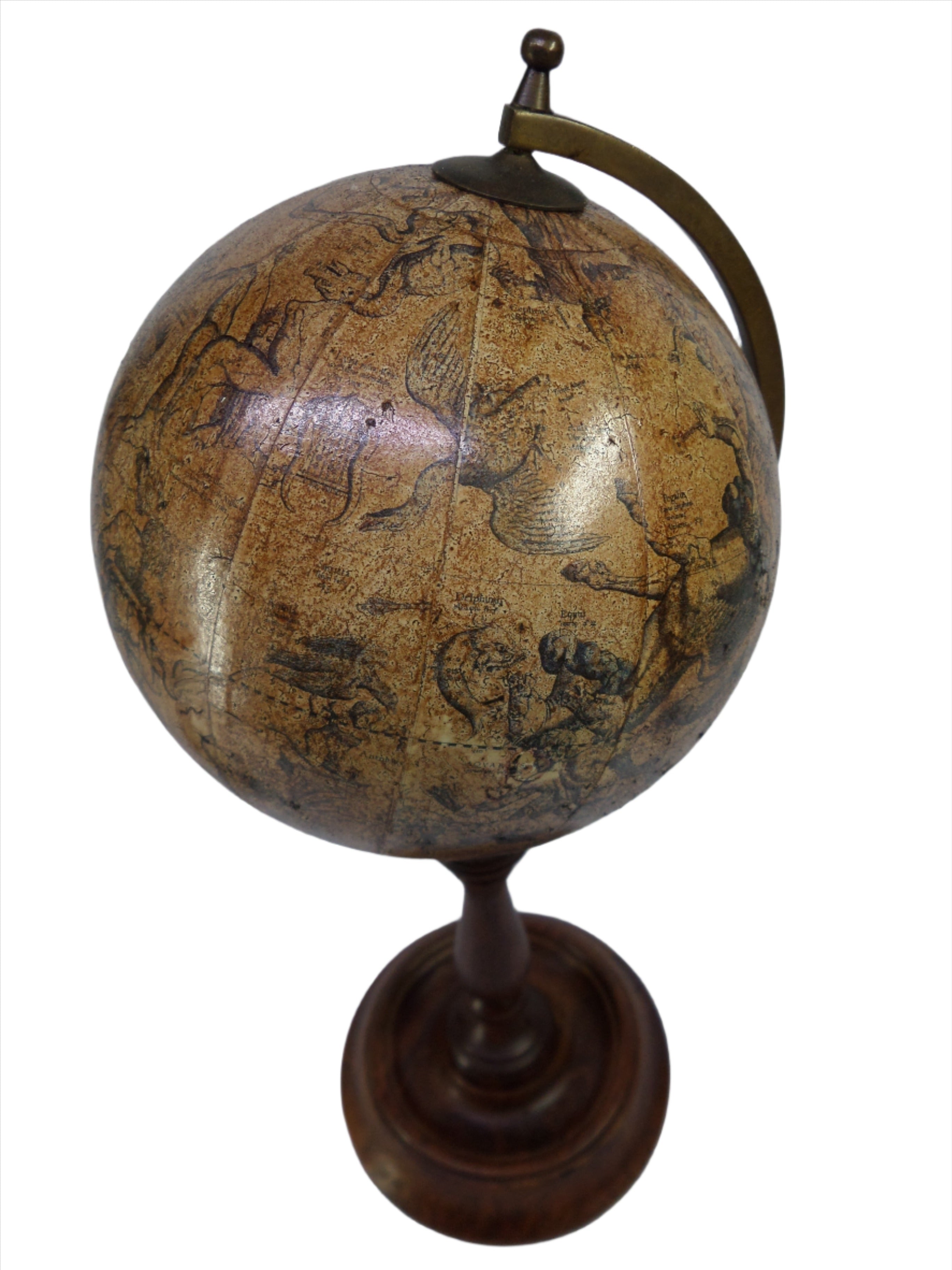PAIR OF MINIATURE TERRESTRIAL AND CELESTIAL GLOBES