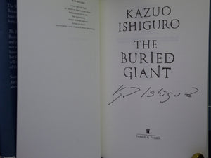 THE BURIED GIANT BY KAZUO ISHIGURO 2015 SIGNED FIRST EDITION