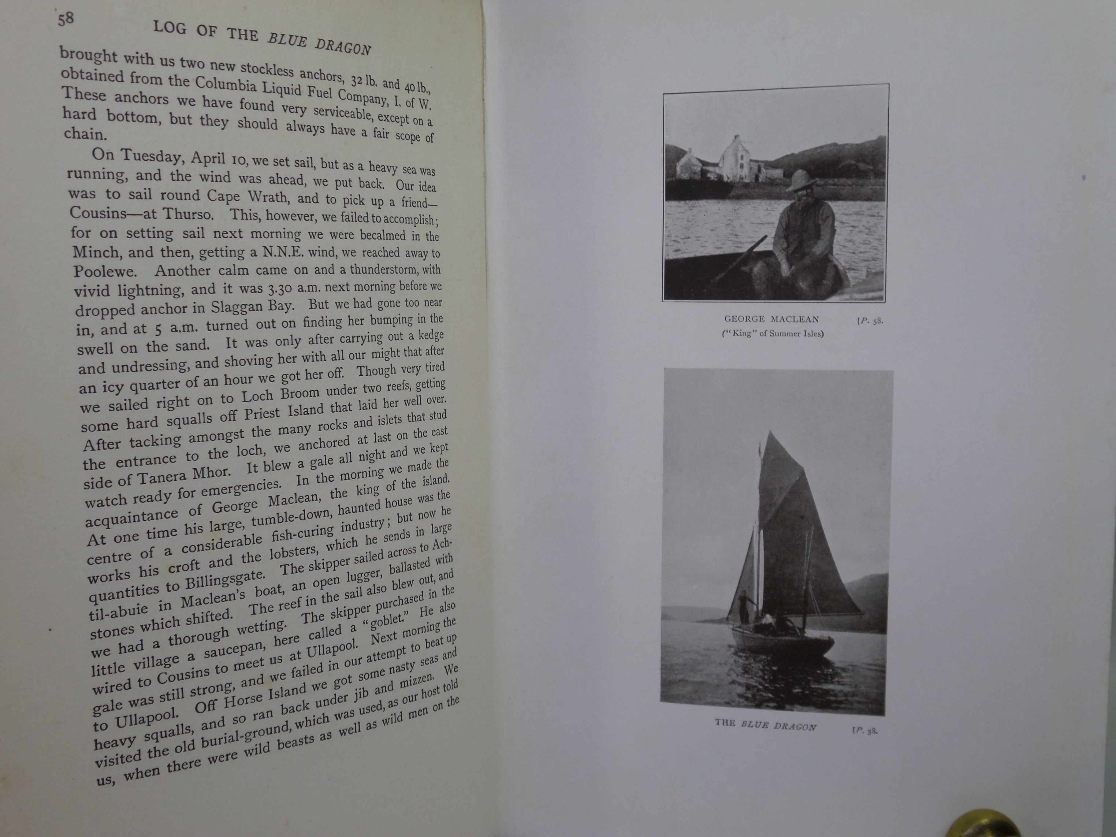 THE LOG OF THE 'BLUE DRAGON' 1892-1904 BY C.C. LYNAM 1908 SECOND EDITION