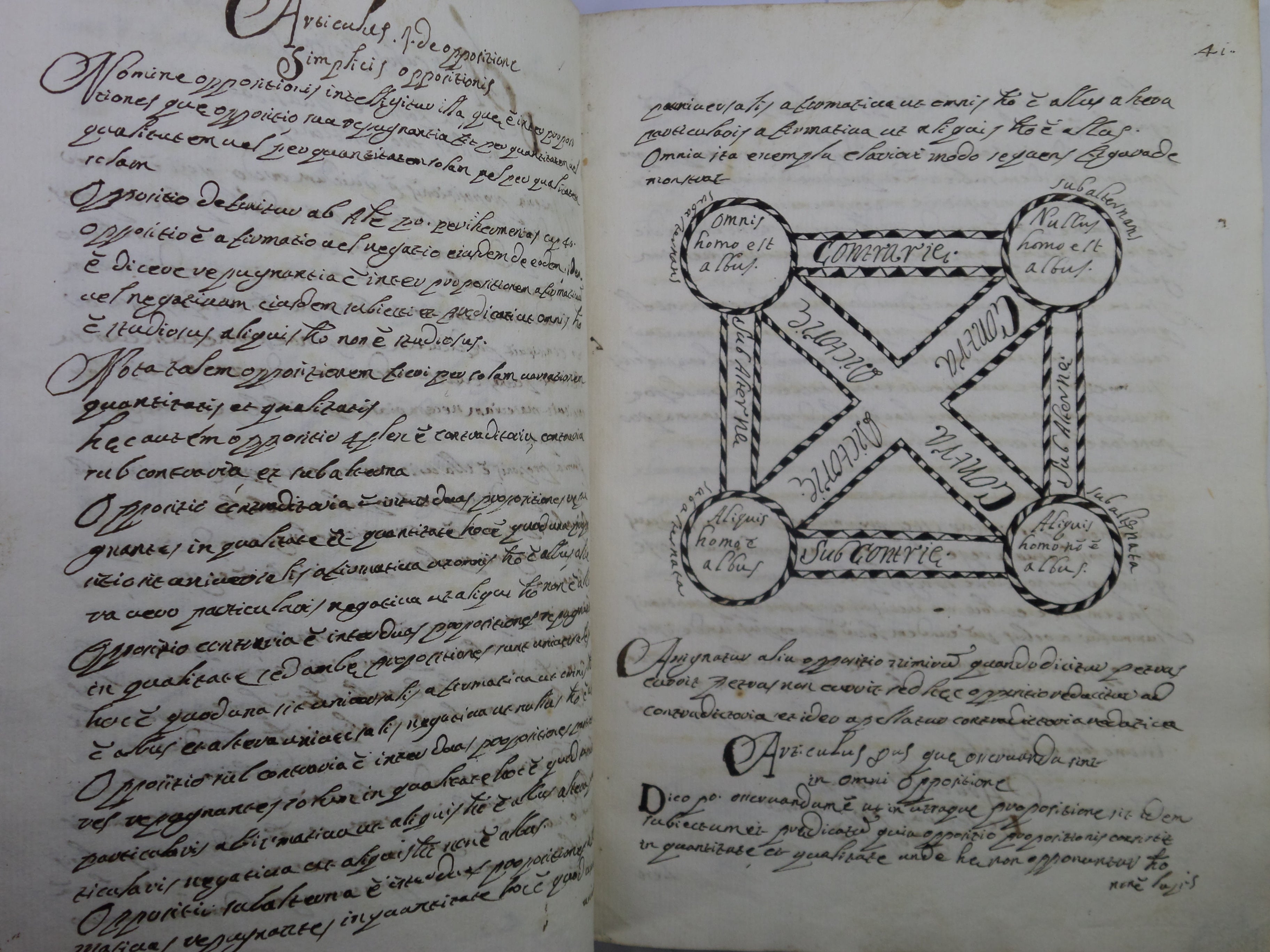 17TH CENTURY LATIN MANUSCRIPT LOGIC & INTELLECT BOOK