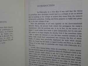 FEELING AND FORM: A THEORY OF ART BY SUSANNE K. LANGER 1979