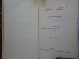 JANE EYRE BY CHARLOTTE BRONTE 1899 FINE LEATHER BINDING