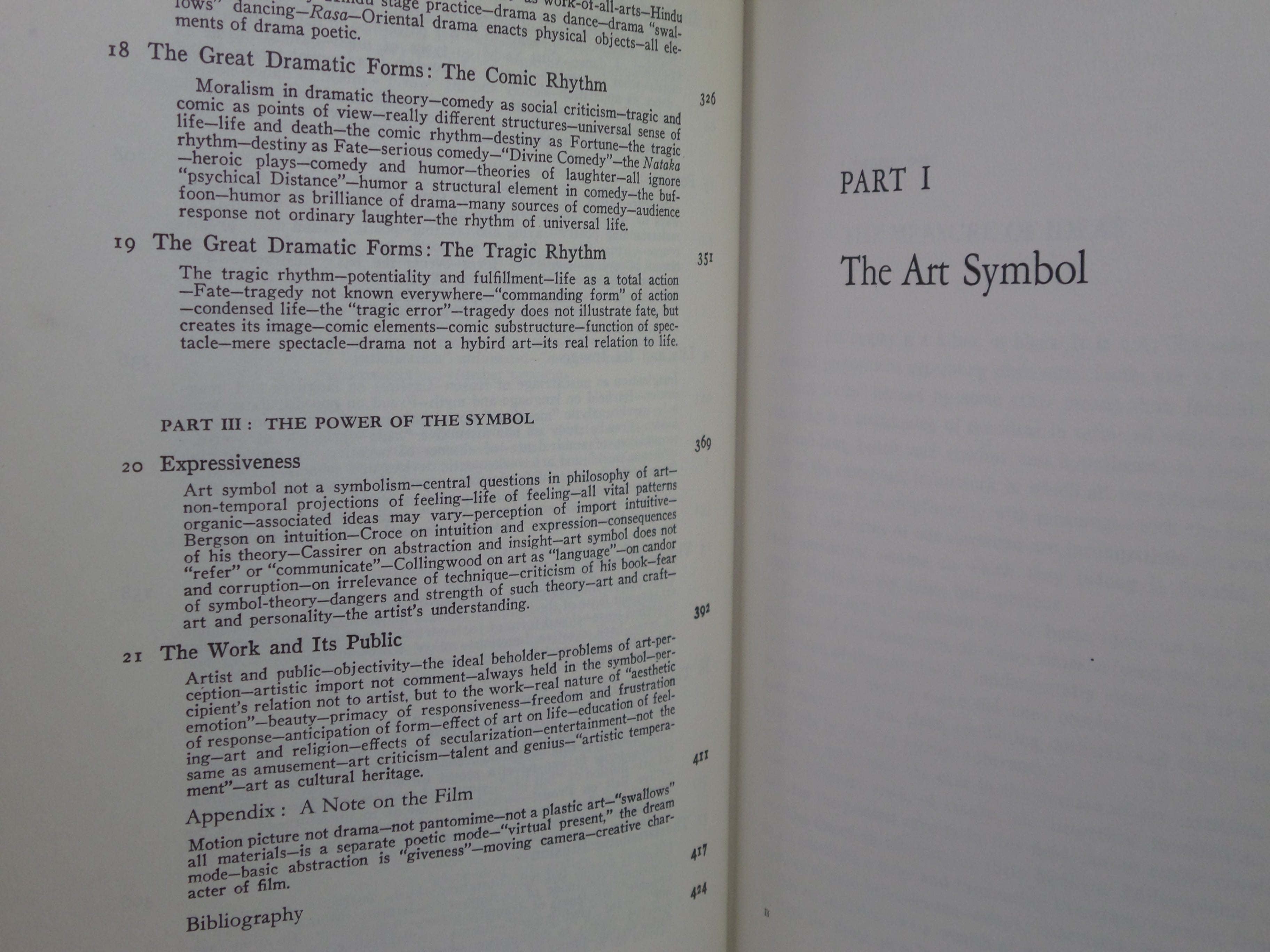 FEELING AND FORM: A THEORY OF ART BY SUSANNE K. LANGER 1979