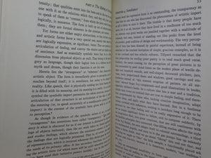 FEELING AND FORM: A THEORY OF ART BY SUSANNE K. LANGER 1979