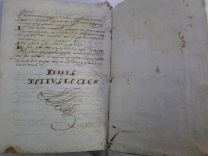 17TH CENTURY LATIN MANUSCRIPT LOGIC & INTELLECT BOOK