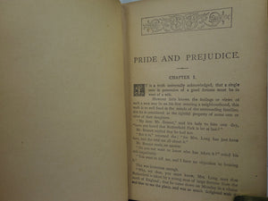 PRIDE AND PREJUDICE BY JANE AUSTEN CA.1897