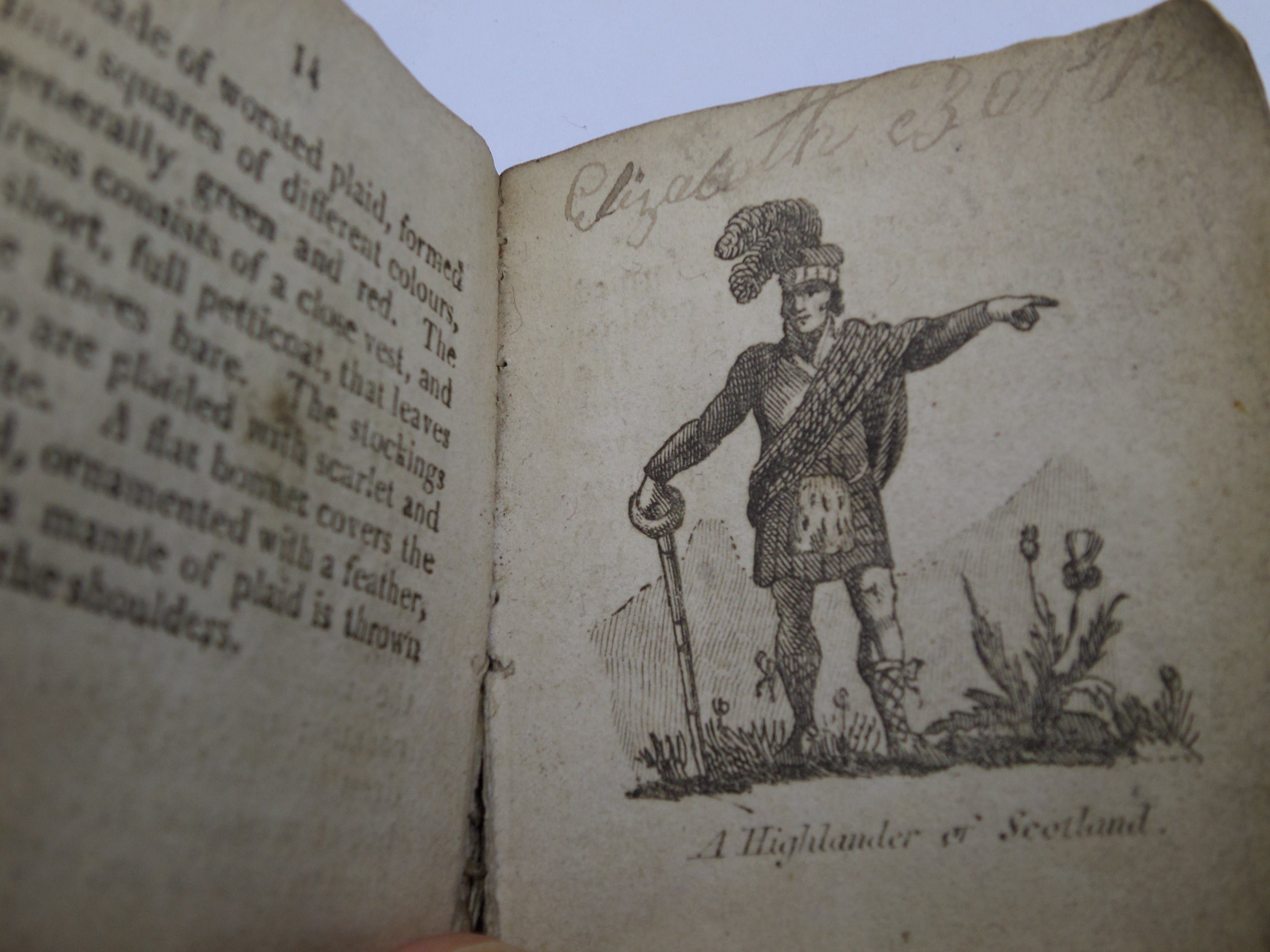 COSTUMES OF DIFFERENT NATIONS IN MINIATURE FROM DRAWINGS BY ALFRED MILLS 1814