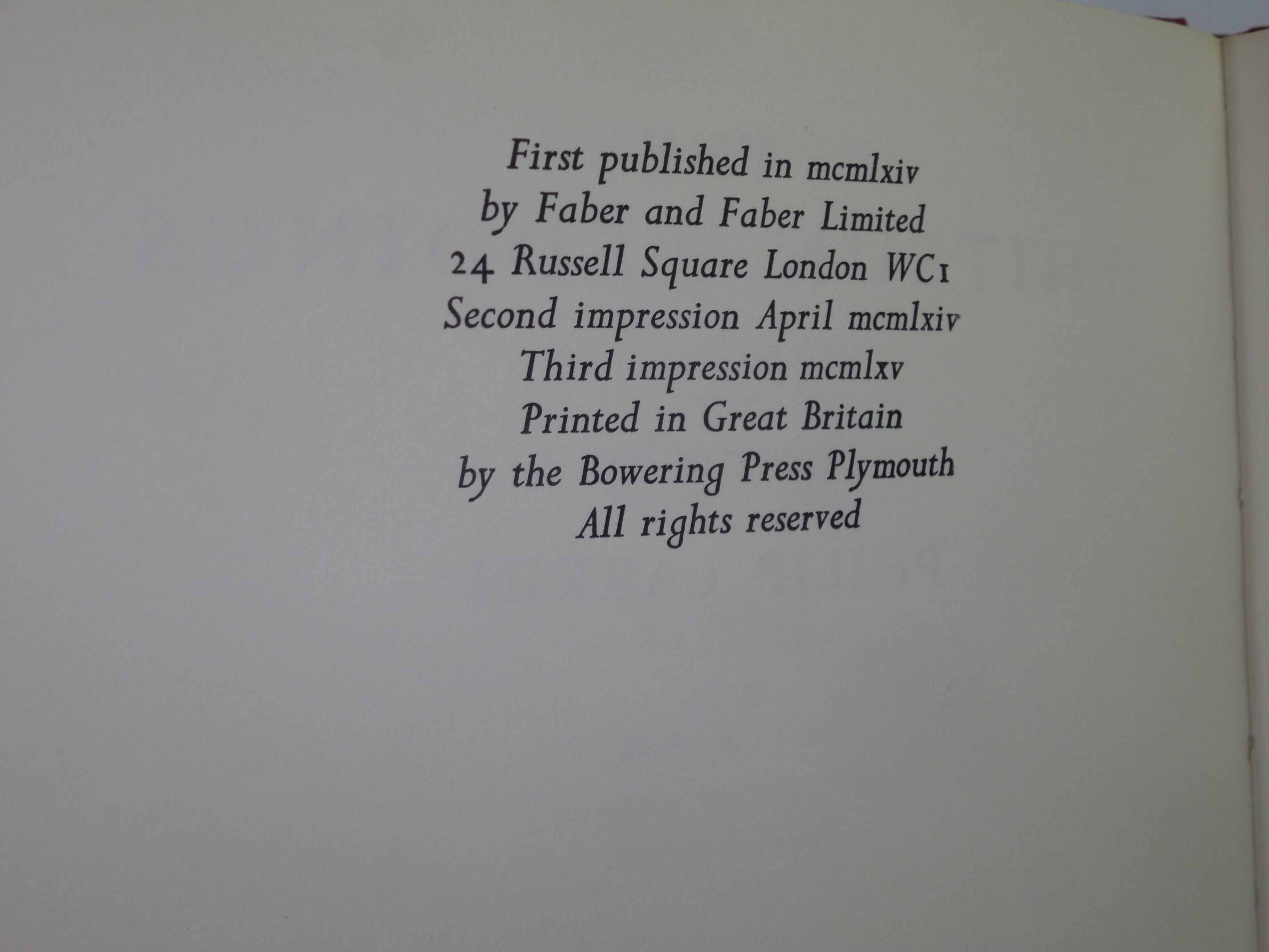 THE WHITSUN WEDDINGS BY PHILIP LARKIN 1965