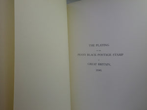 THE PLATING OF THE PENNY BLACK POSTAGE STAMP OF GREAT BRITAIN 1840 BY CHARLES NISSEN