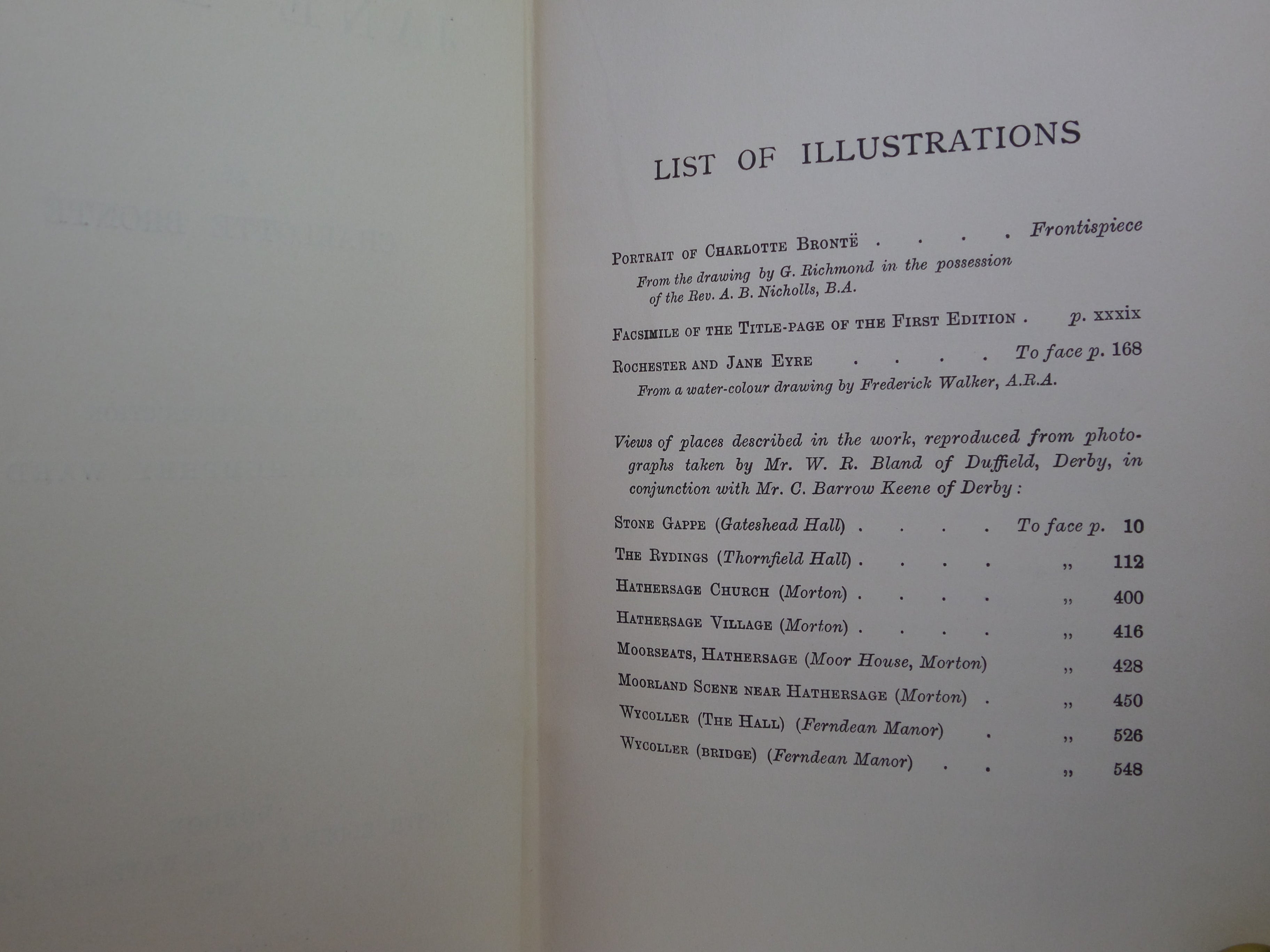 JANE EYRE BY CHARLOTTE BRONTE 1906