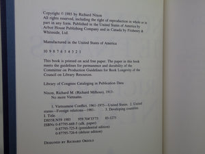 NO MORE VIETNAMS BY RICHARD NIXON 1985 SIGNED FIRST EDITION