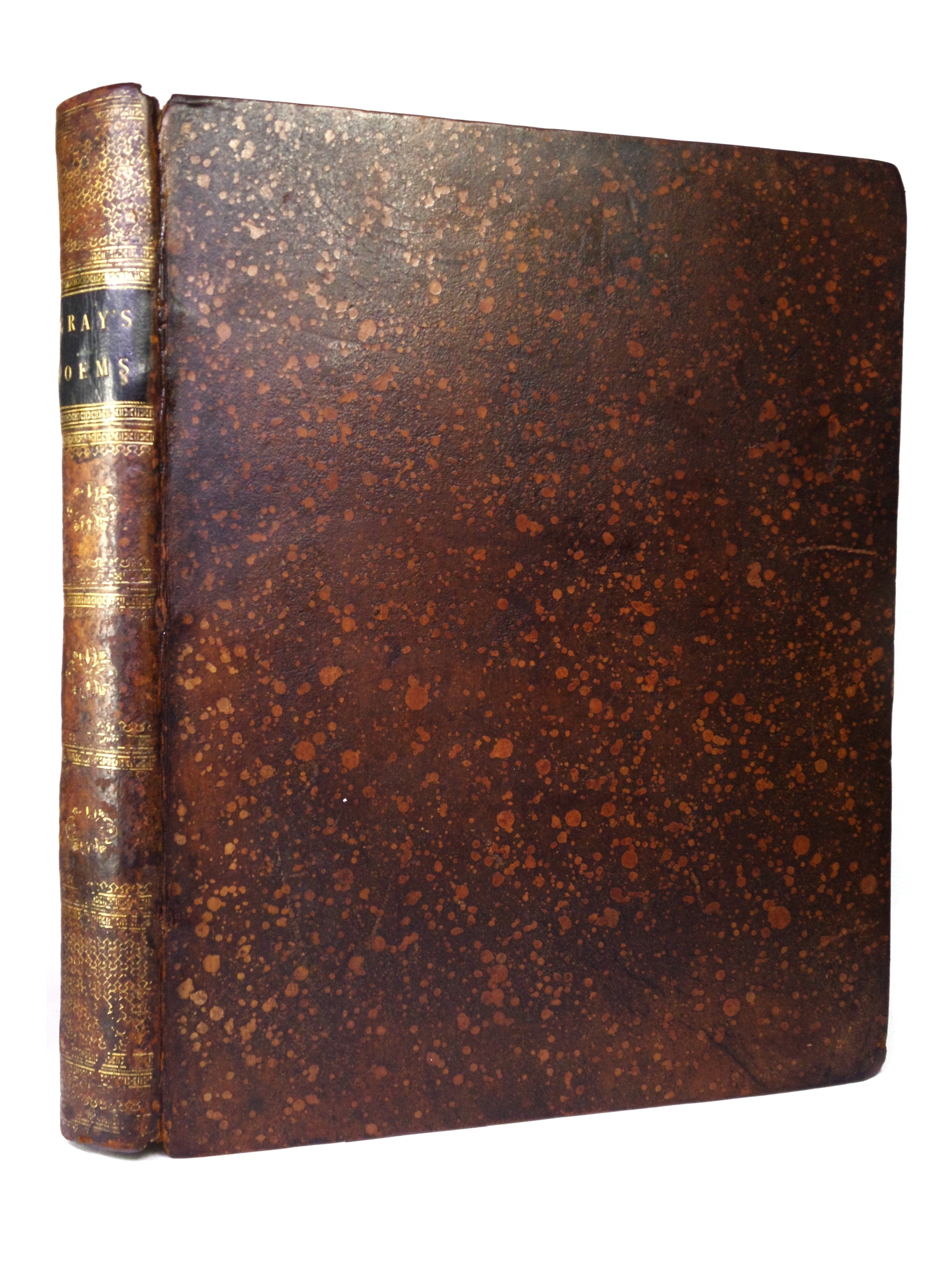 THE POEMS OF THOMAS GRAY 1775 SECOND EDITION, LEATHER BOUND