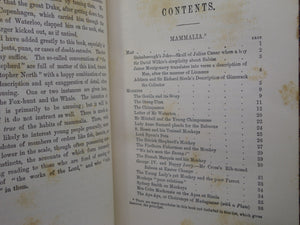 ANECDOTES AND STORIES OF QUADRUPEDS AND OTHER BEASTS BY ADAM WHITE C.1870 LEATHER BINDING