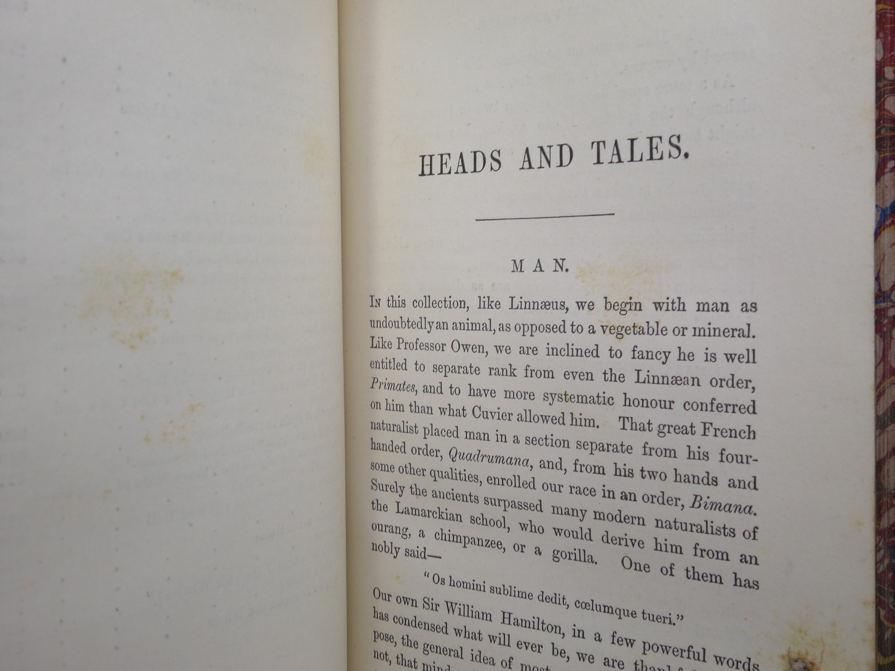 ANECDOTES AND STORIES OF QUADRUPEDS AND OTHER BEASTS BY ADAM WHITE C.1870 LEATHER BINDING