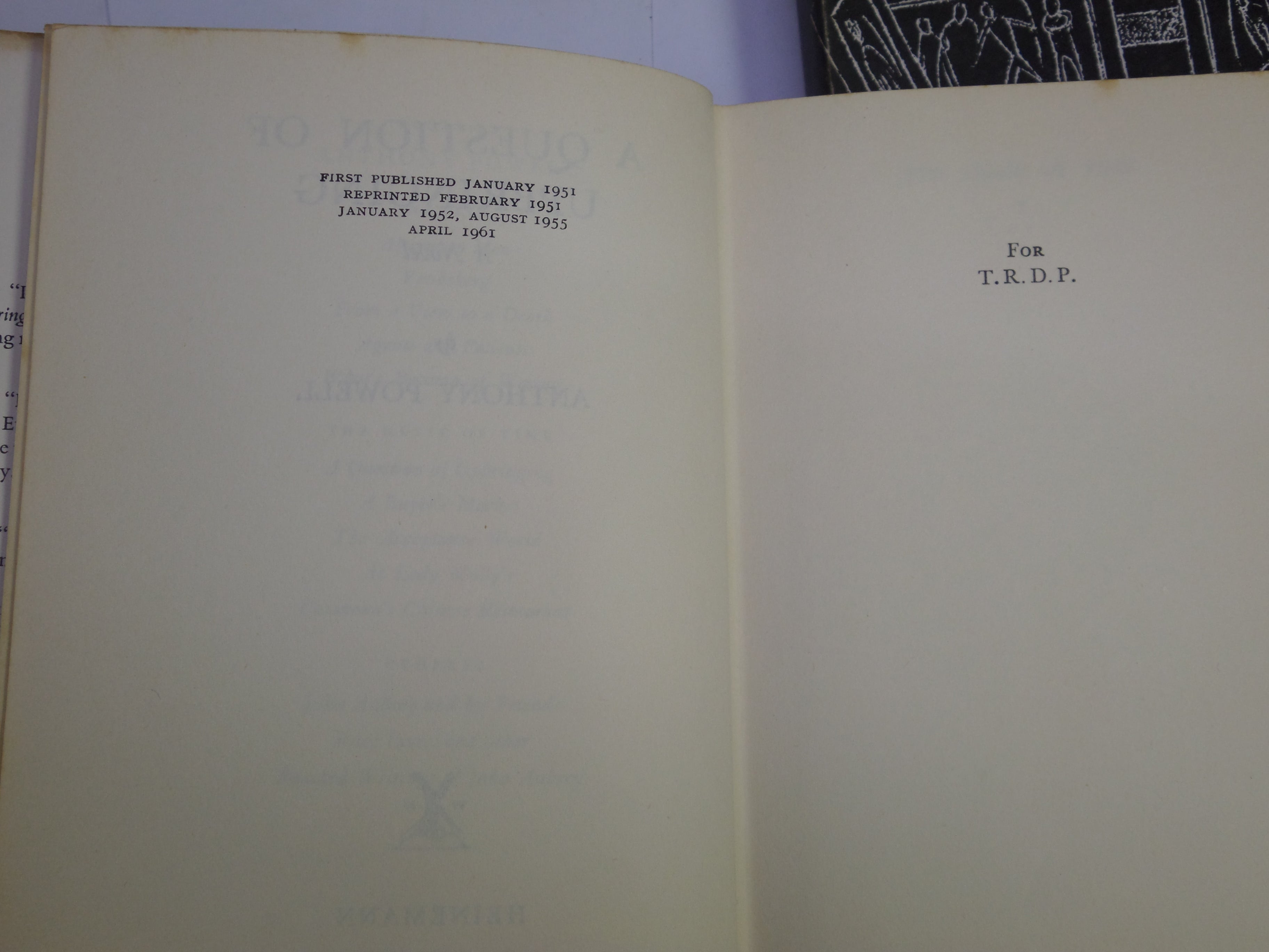 A DANCE TO THE MUSIC OF TIME, COMPLETE 12 VOLUME SET BY ANTHONY POWELL 1957-1977