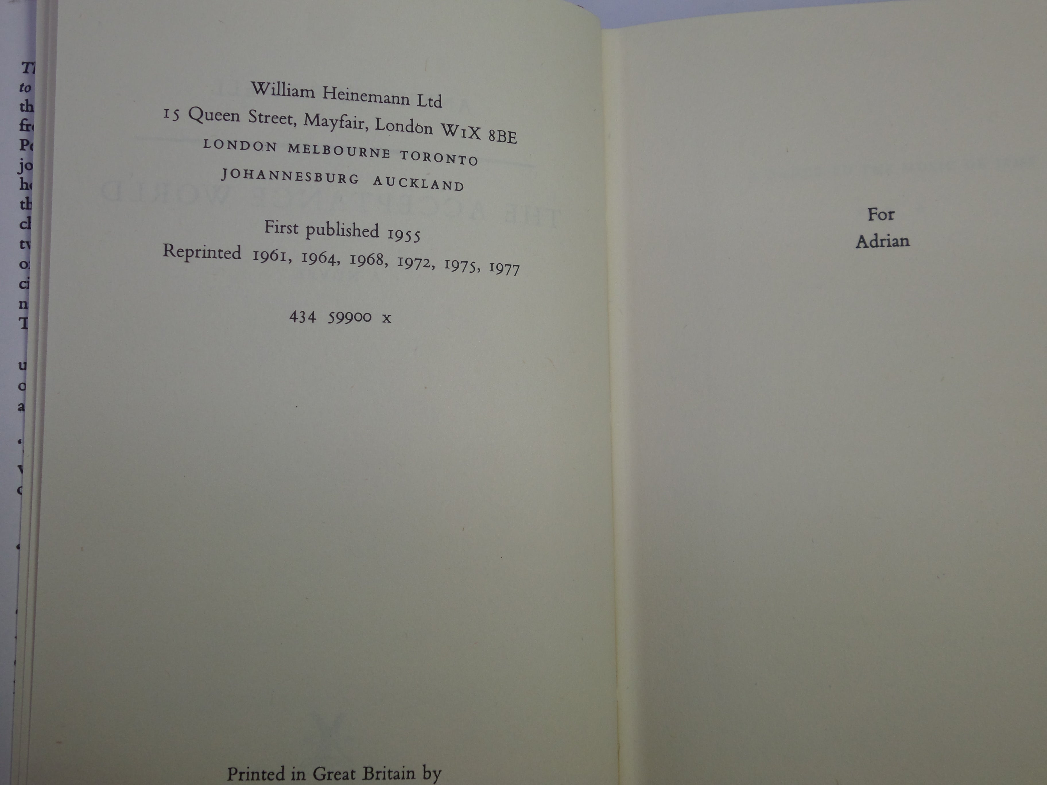 A DANCE TO THE MUSIC OF TIME, COMPLETE 12 VOLUME SET BY ANTHONY POWELL 1957-1977