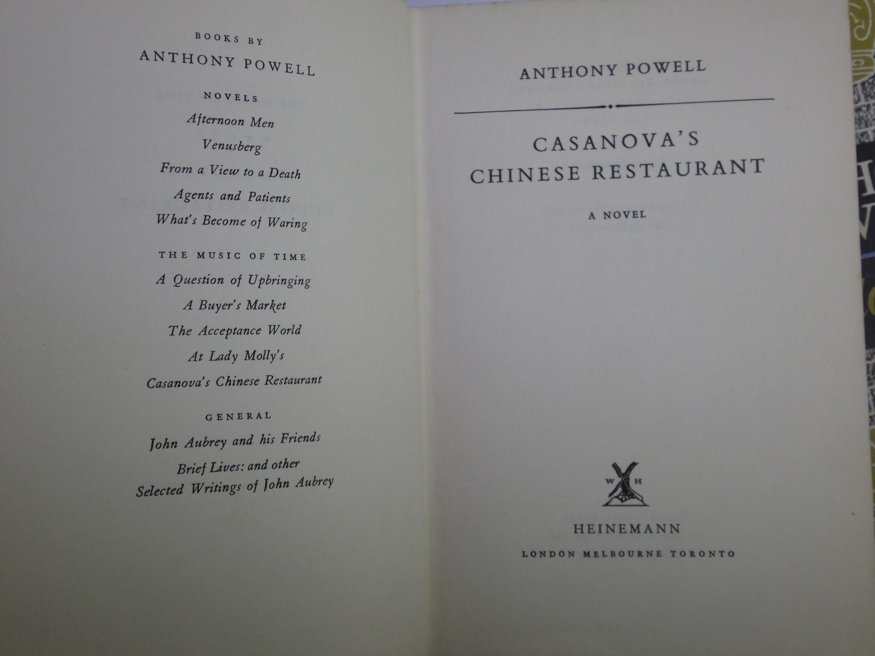 A DANCE TO THE MUSIC OF TIME, COMPLETE 12 VOLUME SET BY ANTHONY POWELL 1957-1977
