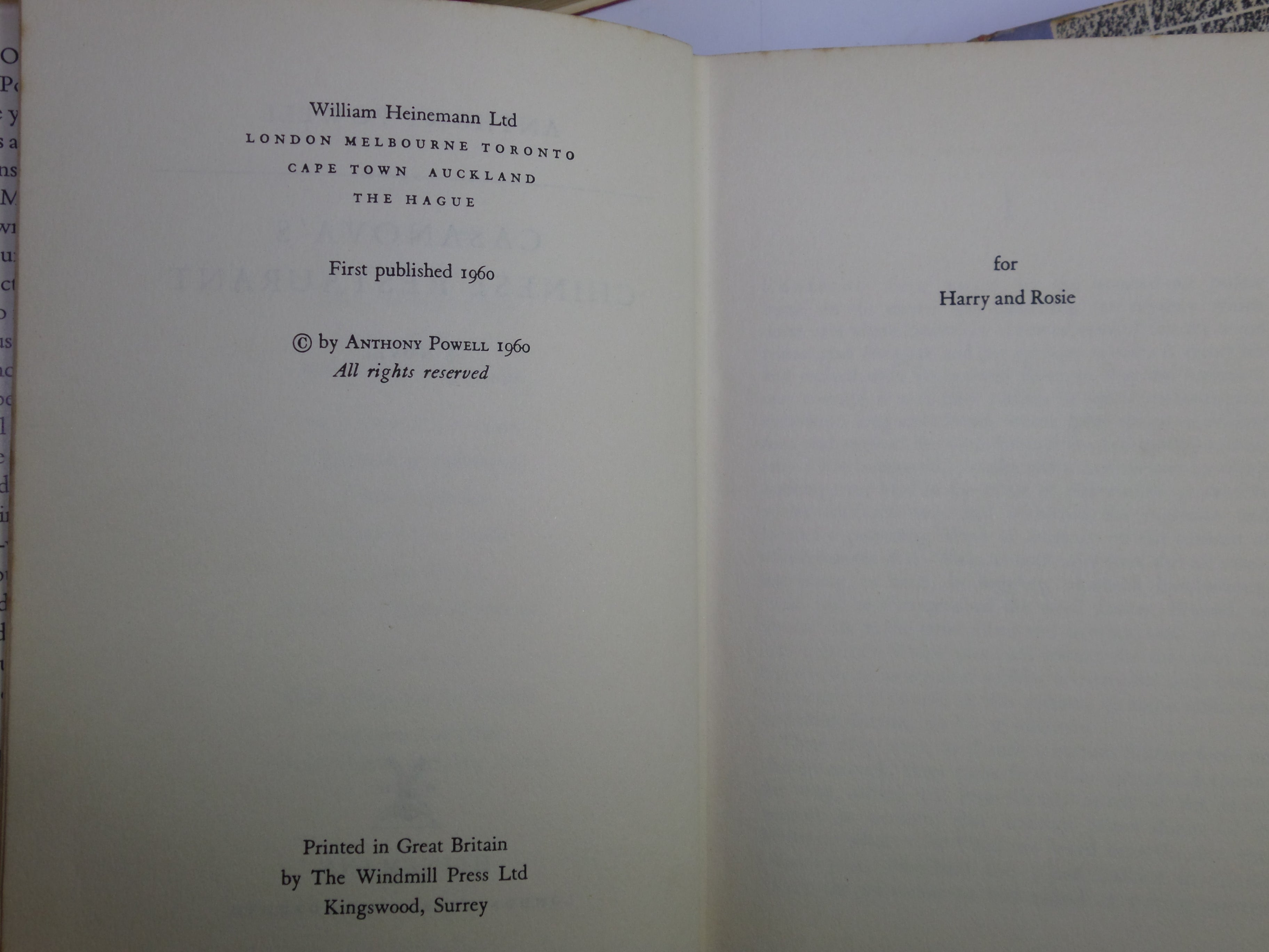 A DANCE TO THE MUSIC OF TIME, COMPLETE 12 VOLUME SET BY ANTHONY POWELL 1957-1977
