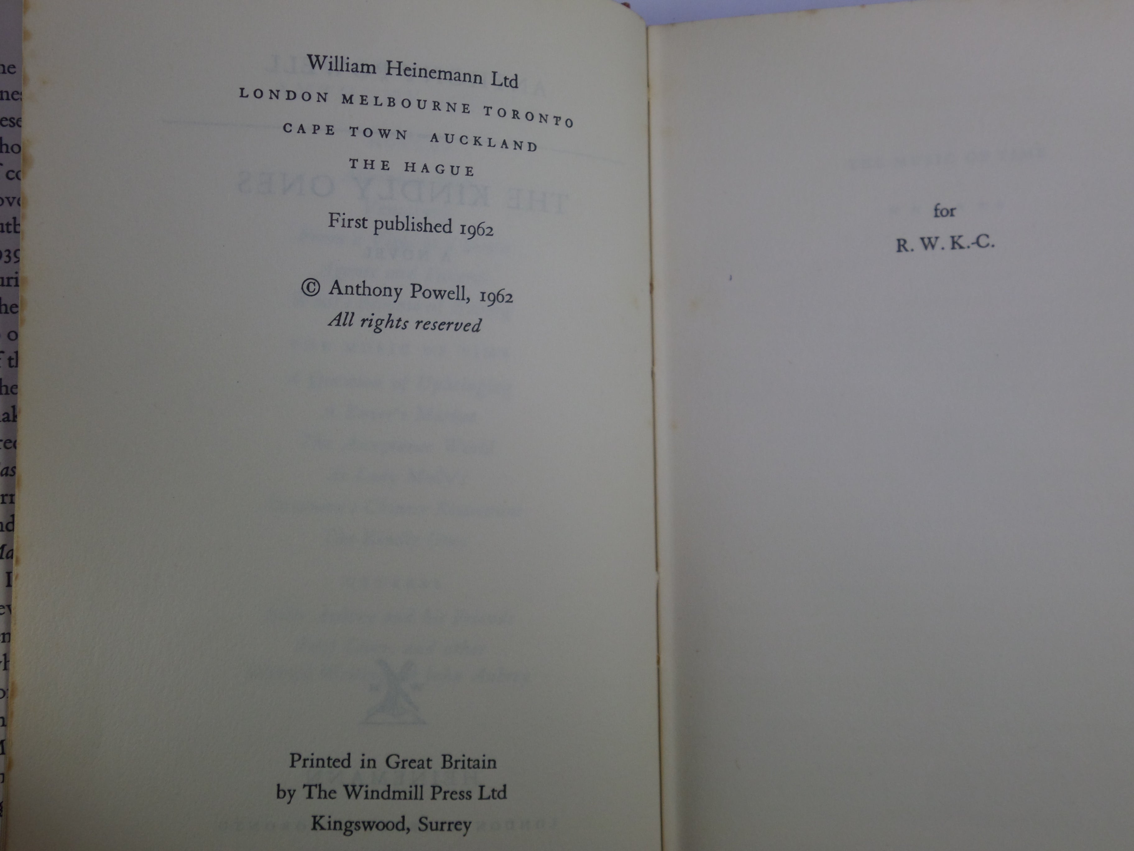 A DANCE TO THE MUSIC OF TIME, COMPLETE 12 VOLUME SET BY ANTHONY POWELL 1957-1977