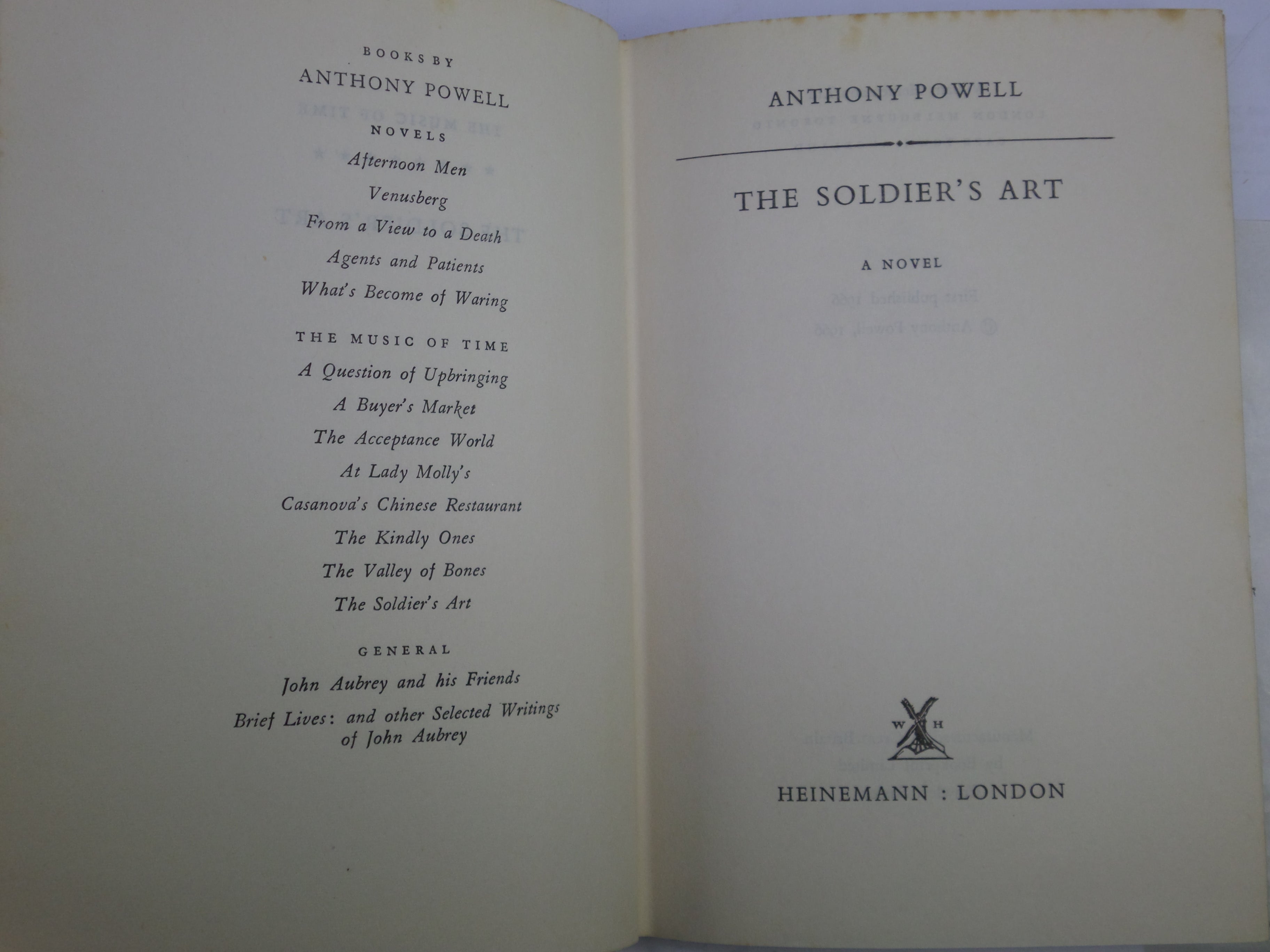 A DANCE TO THE MUSIC OF TIME, COMPLETE 12 VOLUME SET BY ANTHONY POWELL 1957-1977