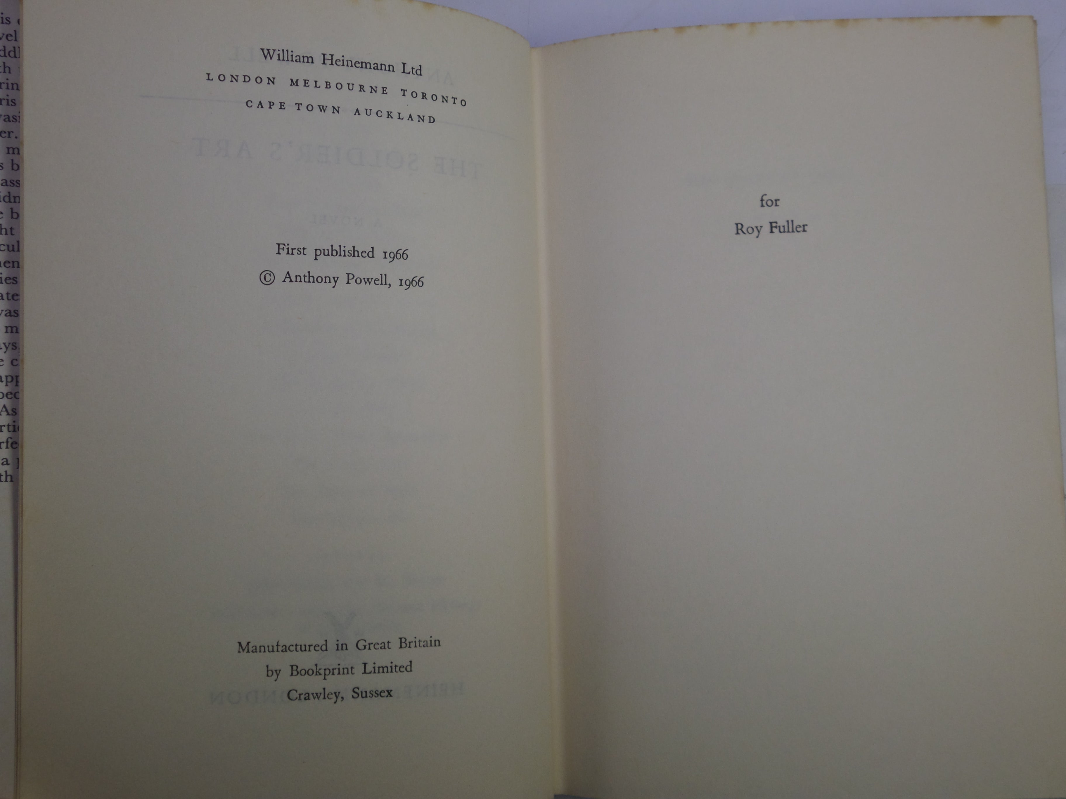 A DANCE TO THE MUSIC OF TIME, COMPLETE 12 VOLUME SET BY ANTHONY POWELL 1957-1977