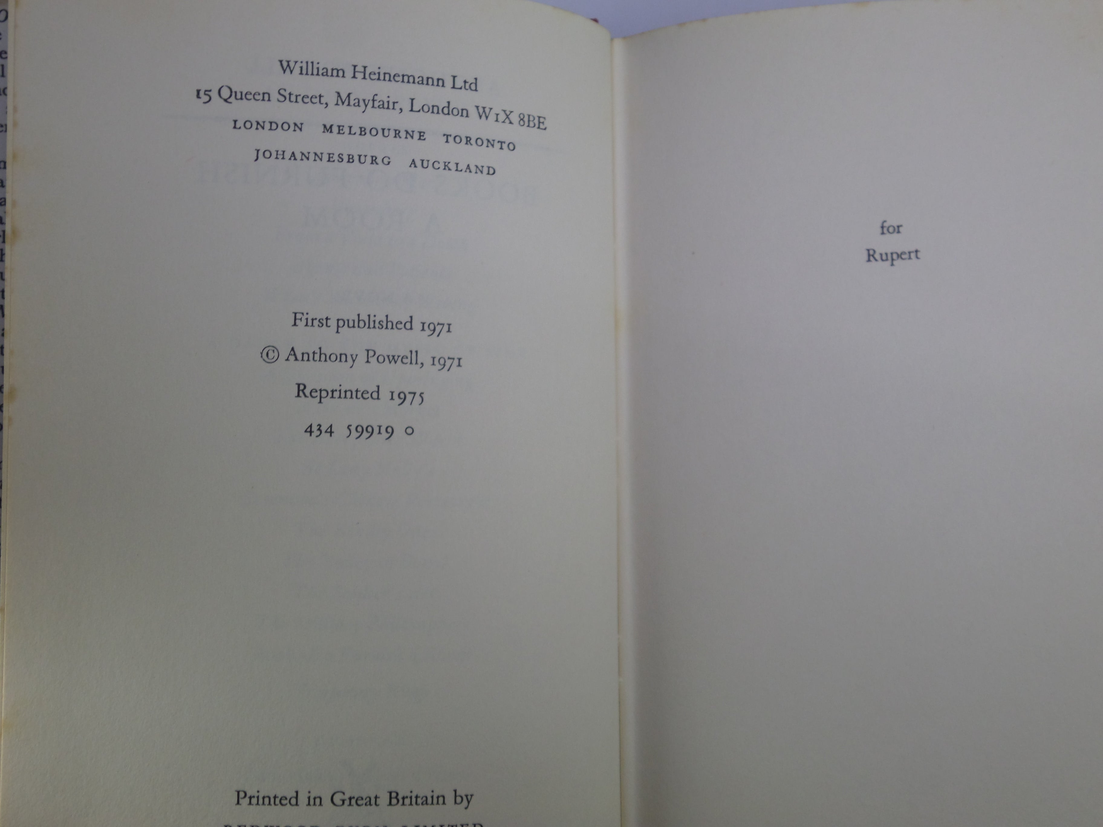 A DANCE TO THE MUSIC OF TIME, COMPLETE 12 VOLUME SET BY ANTHONY POWELL 1957-1977