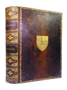 FRANCE: THE NATION AND ITS DEVELOPMENT BY WILLIAM HENRY HUDSON 1917 FINE TREE CALF BINDING