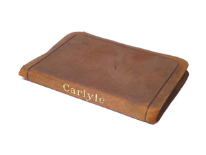 THOUGHTS FROM CARLYLE COMPILED BY ALICE JOUVEAU DU BREUIL, LEATHER BOUND MINIATURE EDITION