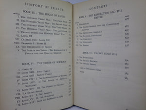 FRANCE: THE NATION AND ITS DEVELOPMENT BY WILLIAM HENRY HUDSON 1917 FINE TREE CALF BINDING