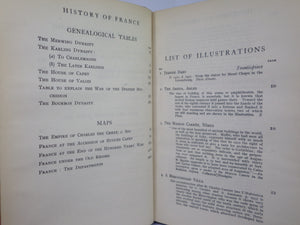 FRANCE: THE NATION AND ITS DEVELOPMENT BY WILLIAM HENRY HUDSON 1917 FINE TREE CALF BINDING