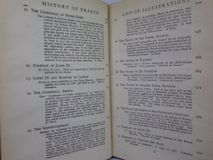 FRANCE: THE NATION AND ITS DEVELOPMENT BY WILLIAM HENRY HUDSON 1917 FINE TREE CALF BINDING