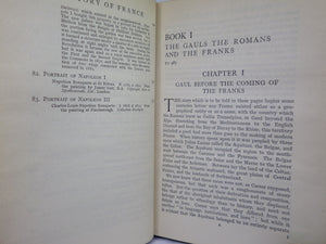 FRANCE: THE NATION AND ITS DEVELOPMENT BY WILLIAM HENRY HUDSON 1917 FINE TREE CALF BINDING