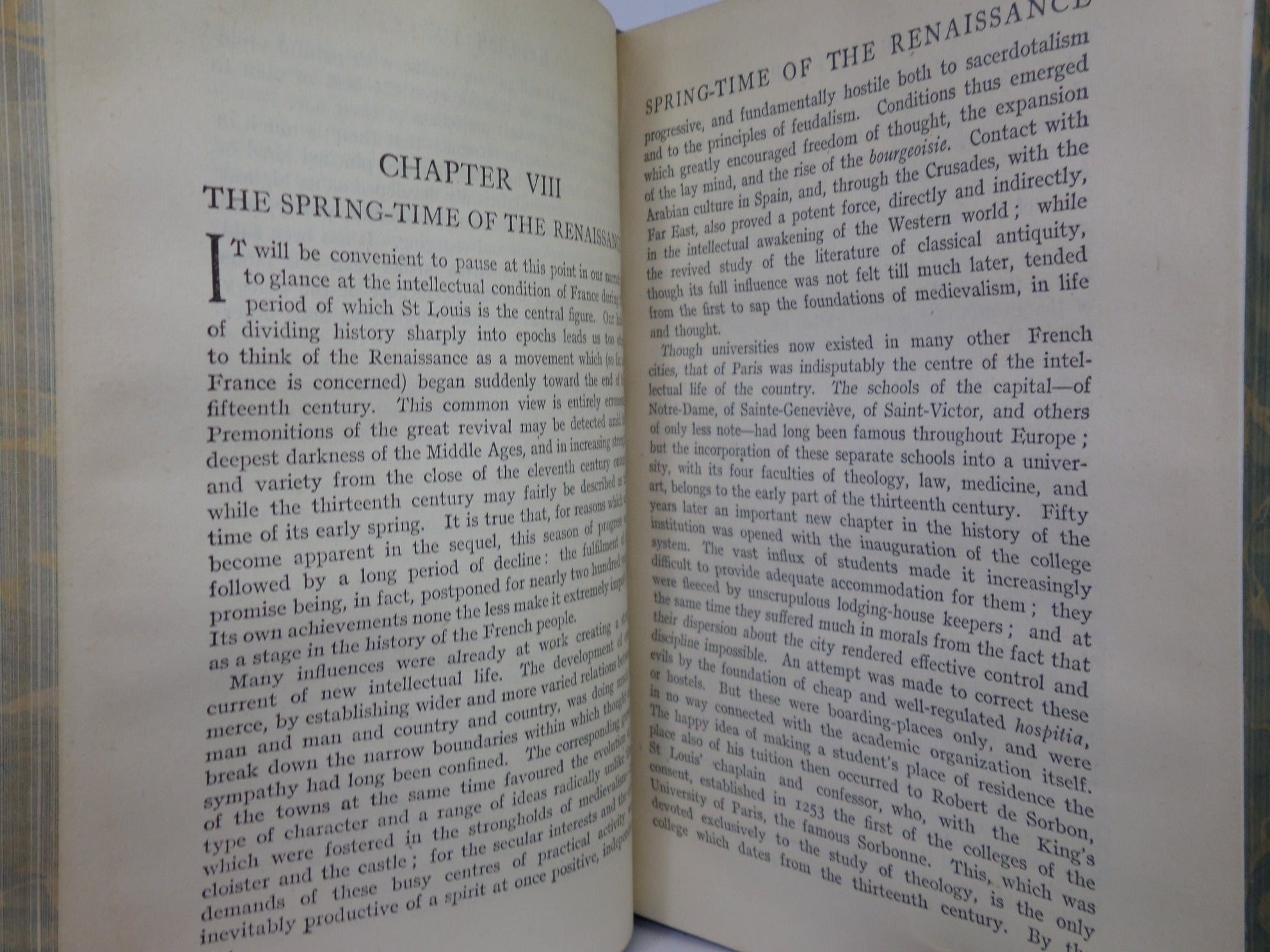 FRANCE: THE NATION AND ITS DEVELOPMENT BY WILLIAM HENRY HUDSON 1917 FINE TREE CALF BINDING