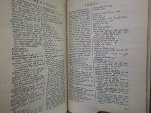 FRANCE: THE NATION AND ITS DEVELOPMENT BY WILLIAM HENRY HUDSON 1917 FINE TREE CALF BINDING