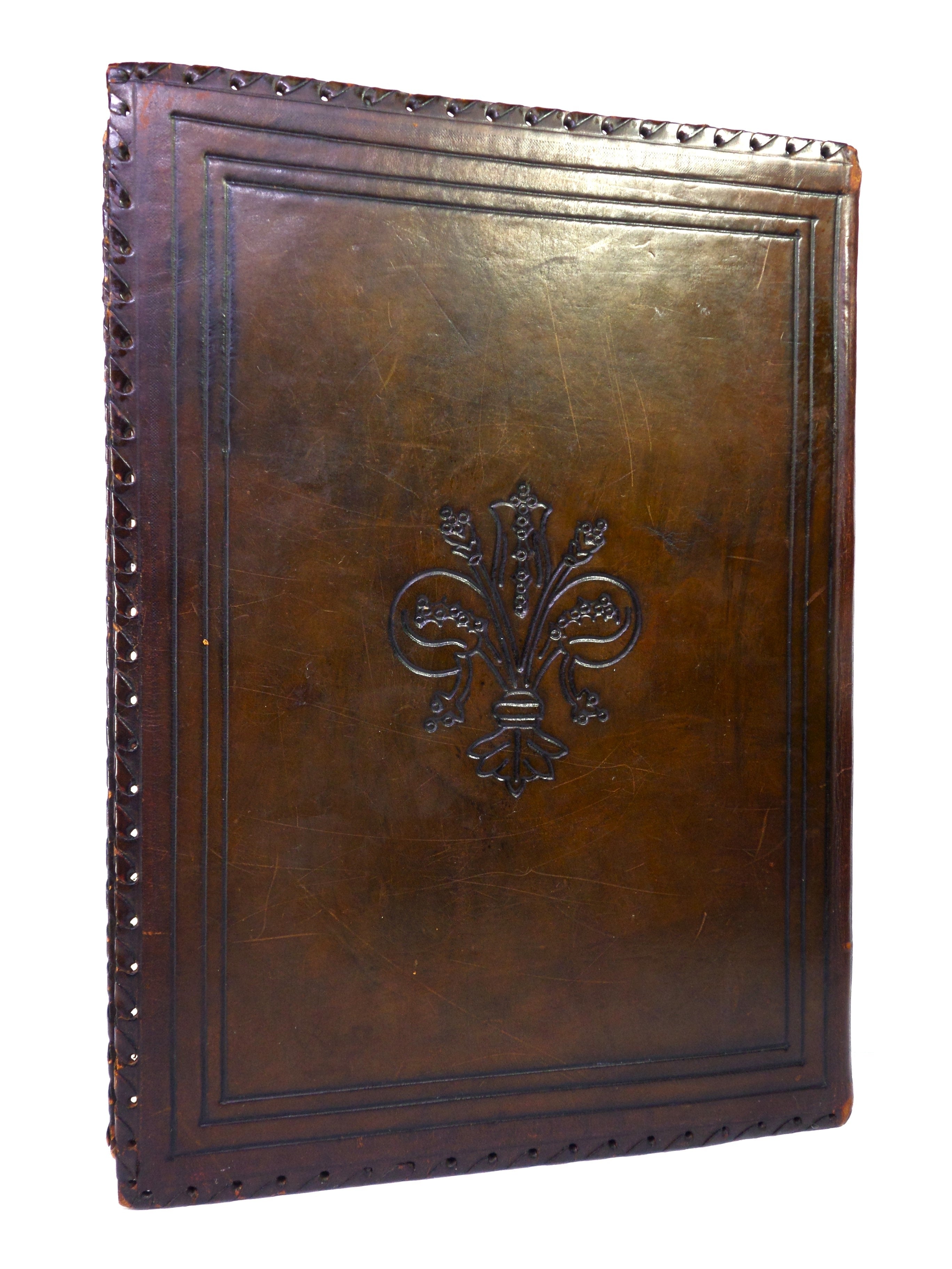 THE DIVINE COMEDY OF DANTE ALIGHIERI C.1930 ILLUSTRATED, FINE LEATHER BINDING