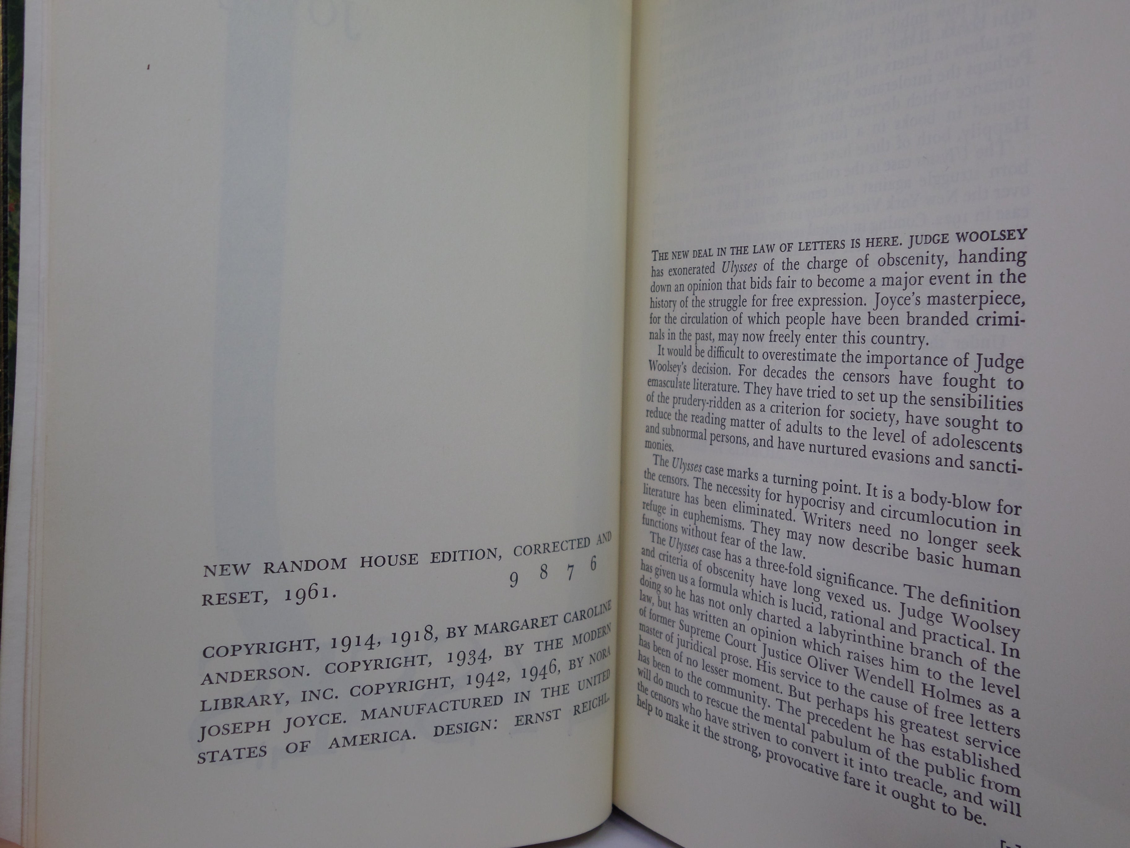 ULYSSES BY JAMES JOYCE 1961 FINE LEATHER BINDING