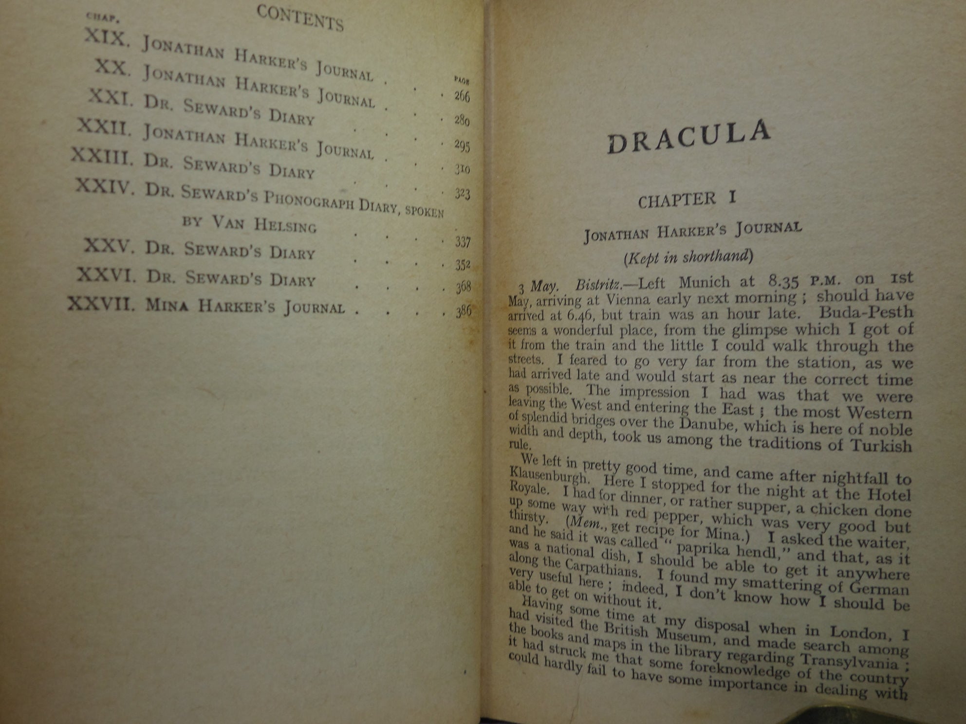 DRACULA BY BRAM STOKER 1927 SIXTEENTH EDITION