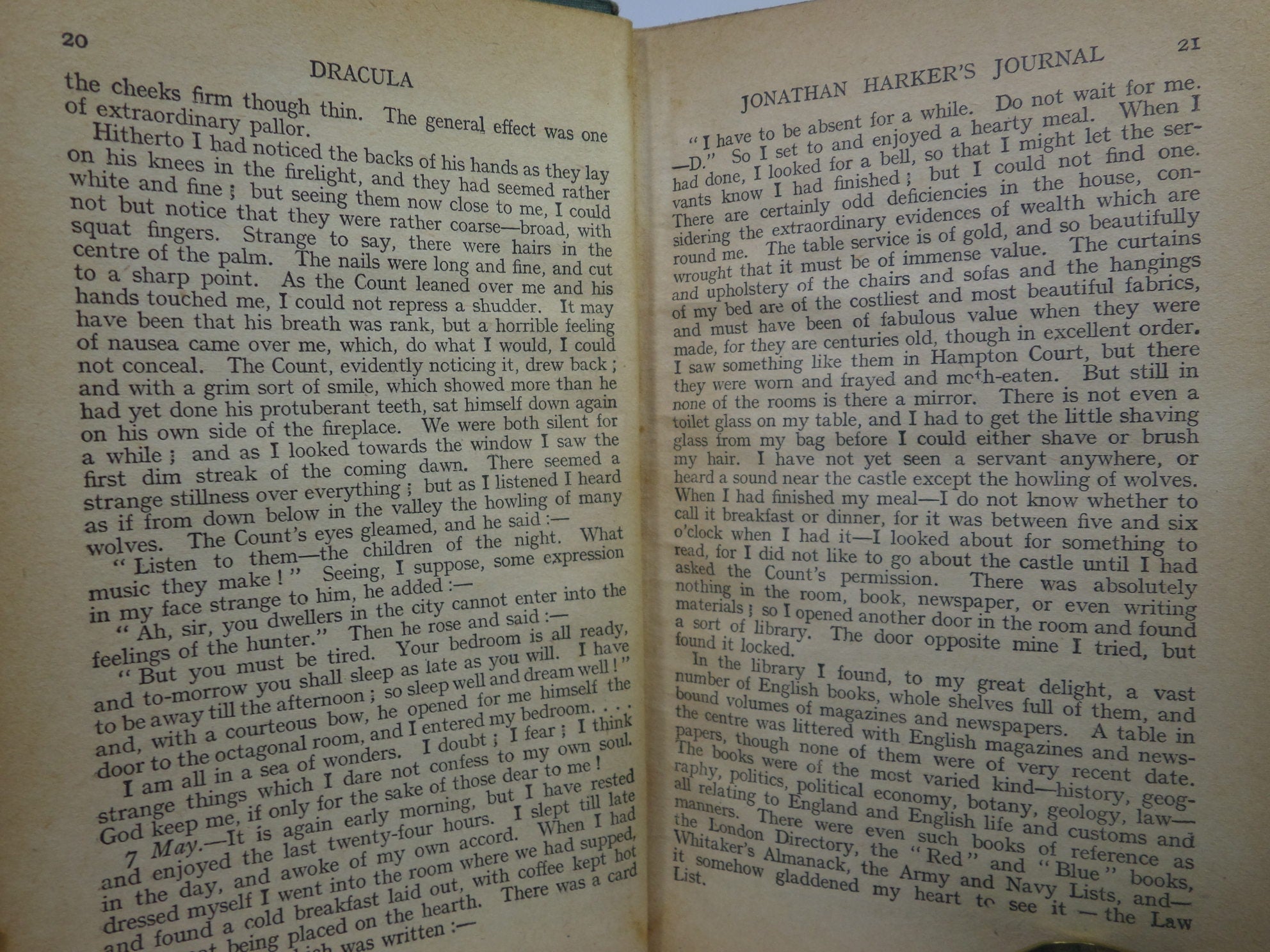 DRACULA BY BRAM STOKER 1927 SIXTEENTH EDITION