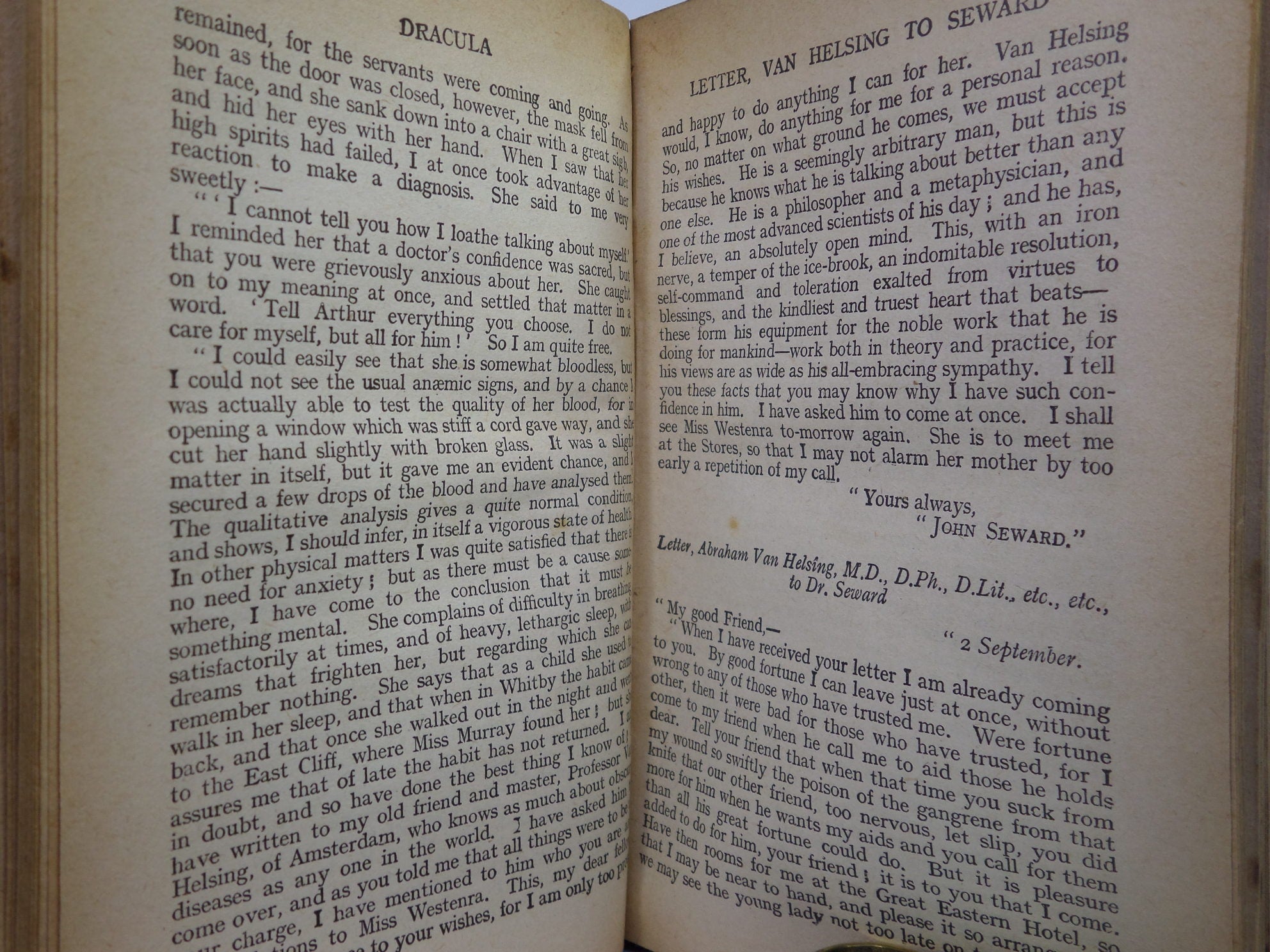 DRACULA BY BRAM STOKER 1927 SIXTEENTH EDITION