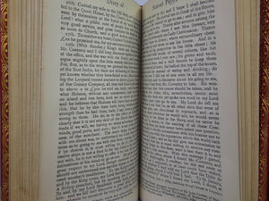 THE DIARY OF SAMUEL PEPYS CA. 1930 FINELY BOUND IN TWO VOLUMES BY BAYNTUN RIVIERE