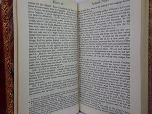 THE DIARY OF SAMUEL PEPYS CA. 1930 FINELY BOUND IN TWO VOLUMES BY BAYNTUN RIVIERE