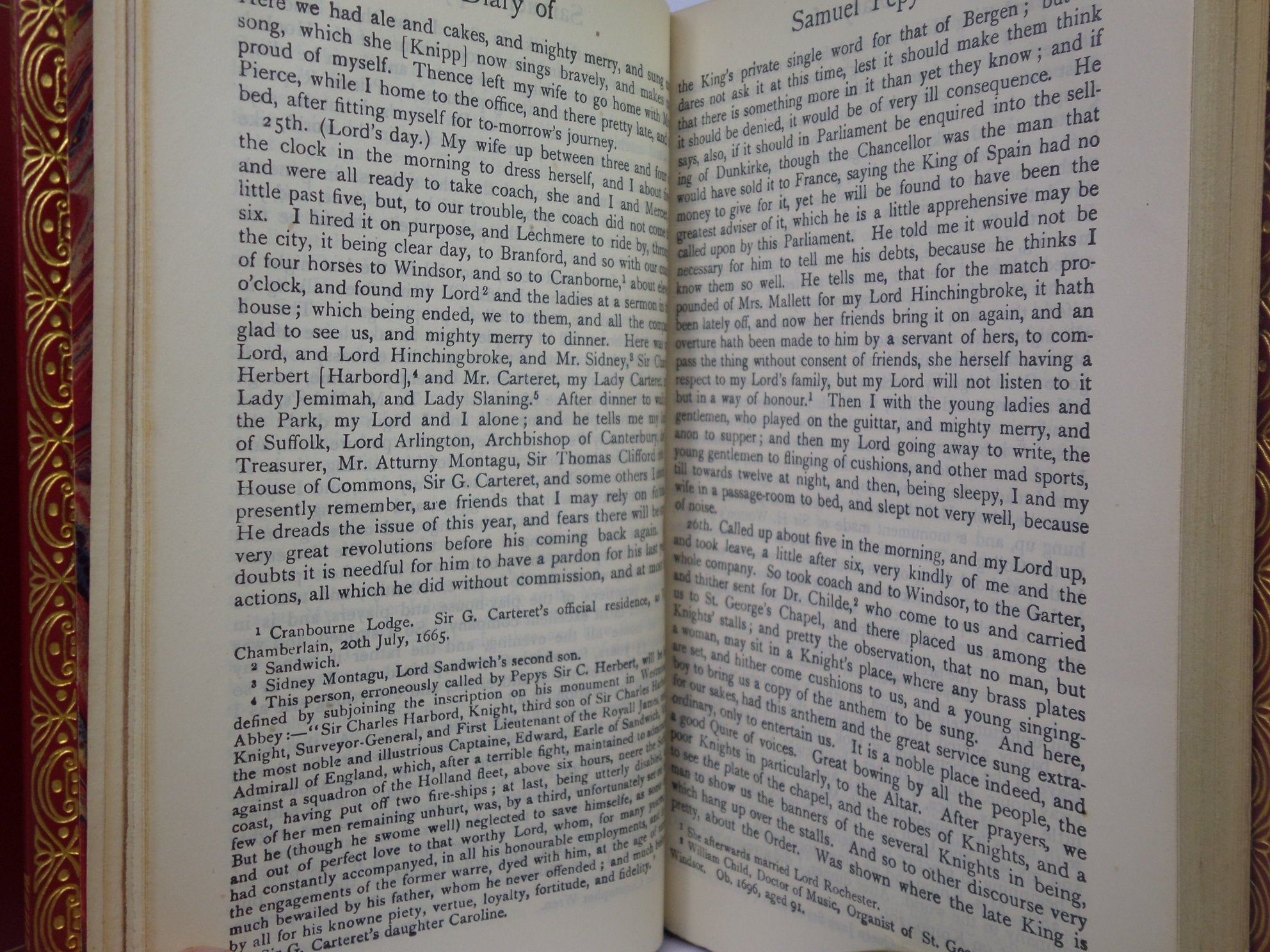 THE DIARY OF SAMUEL PEPYS CA. 1930 FINELY BOUND IN TWO VOLUMES BY BAYNTUN RIVIERE