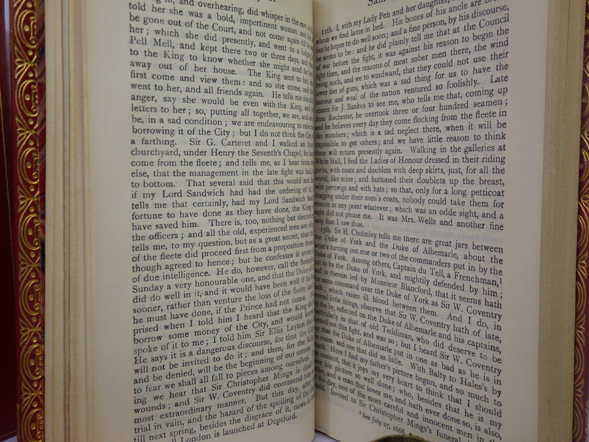 THE DIARY OF SAMUEL PEPYS CA. 1930 FINELY BOUND IN TWO VOLUMES BY BAYNTUN RIVIERE