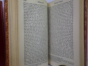 THE DIARY OF SAMUEL PEPYS CA. 1930 FINELY BOUND IN TWO VOLUMES BY BAYNTUN RIVIERE