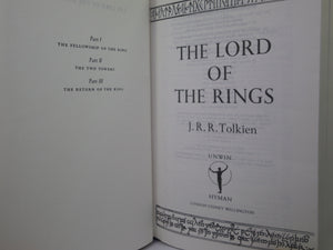 THE LORD OF THE RINGS TRILOGY BY J.R.R. TOLKIEN 1990 FINE DELUXE EDITION