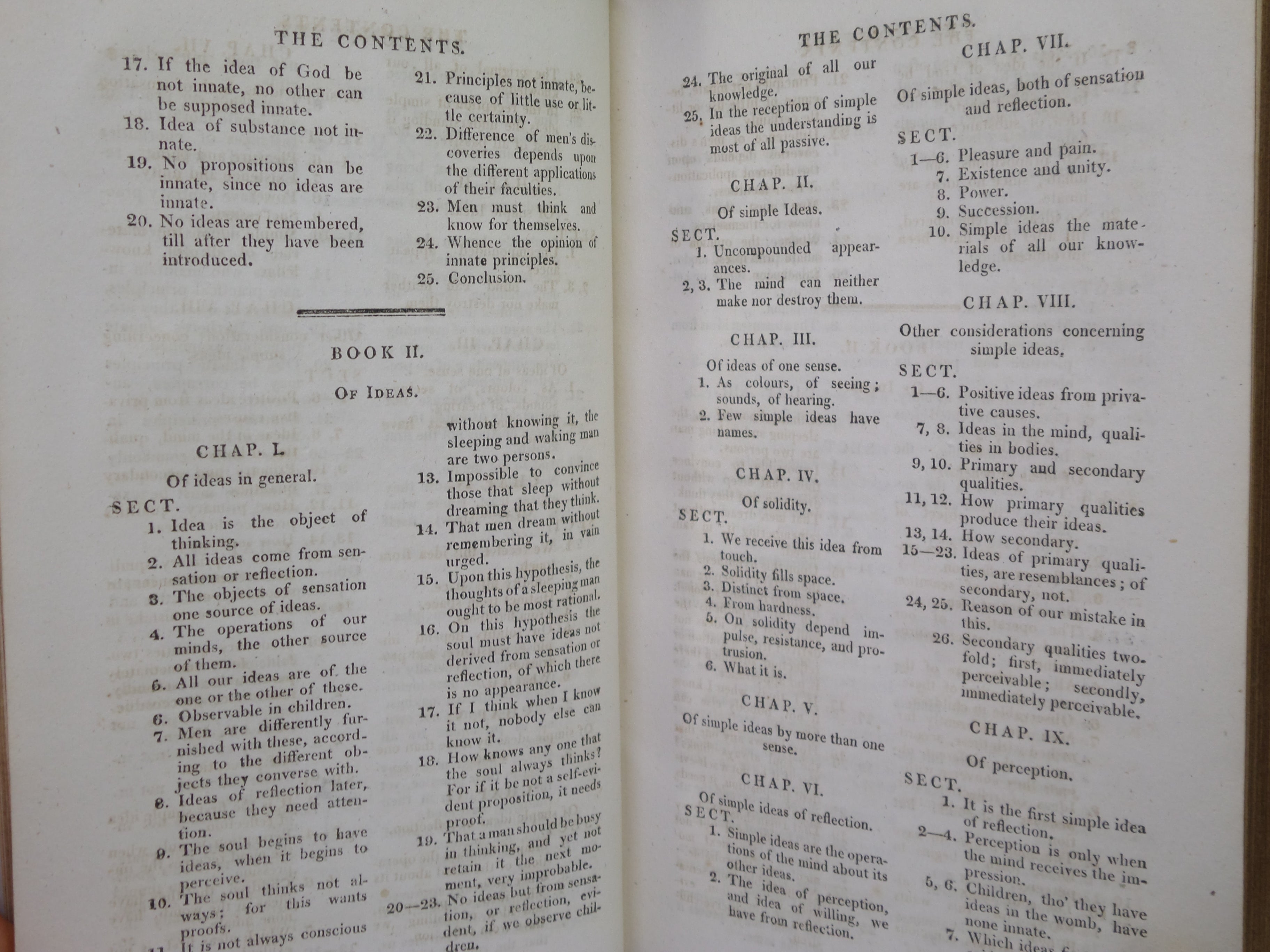 AN ESSAY CONCERNING HUMAN UNDERSTANDING BY JOHN LOCKE 1817 LEATHER BOUND