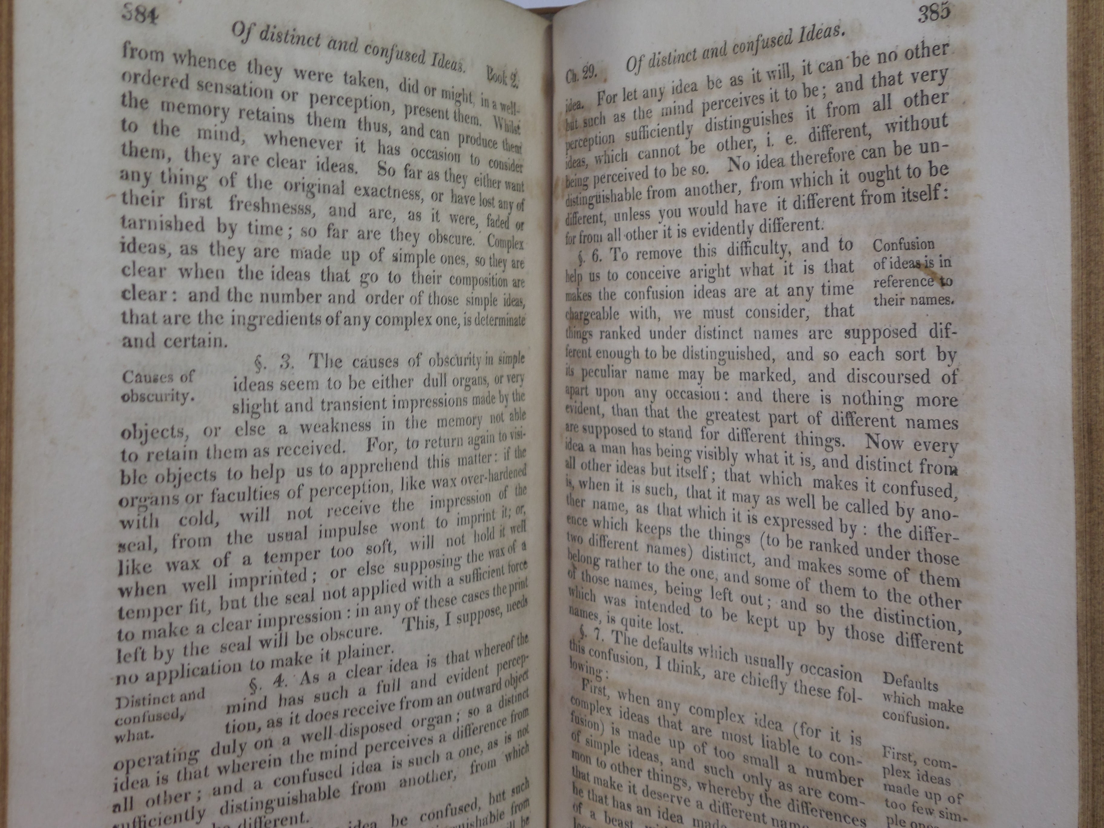 AN ESSAY CONCERNING HUMAN UNDERSTANDING BY JOHN LOCKE 1817 LEATHER BOUND