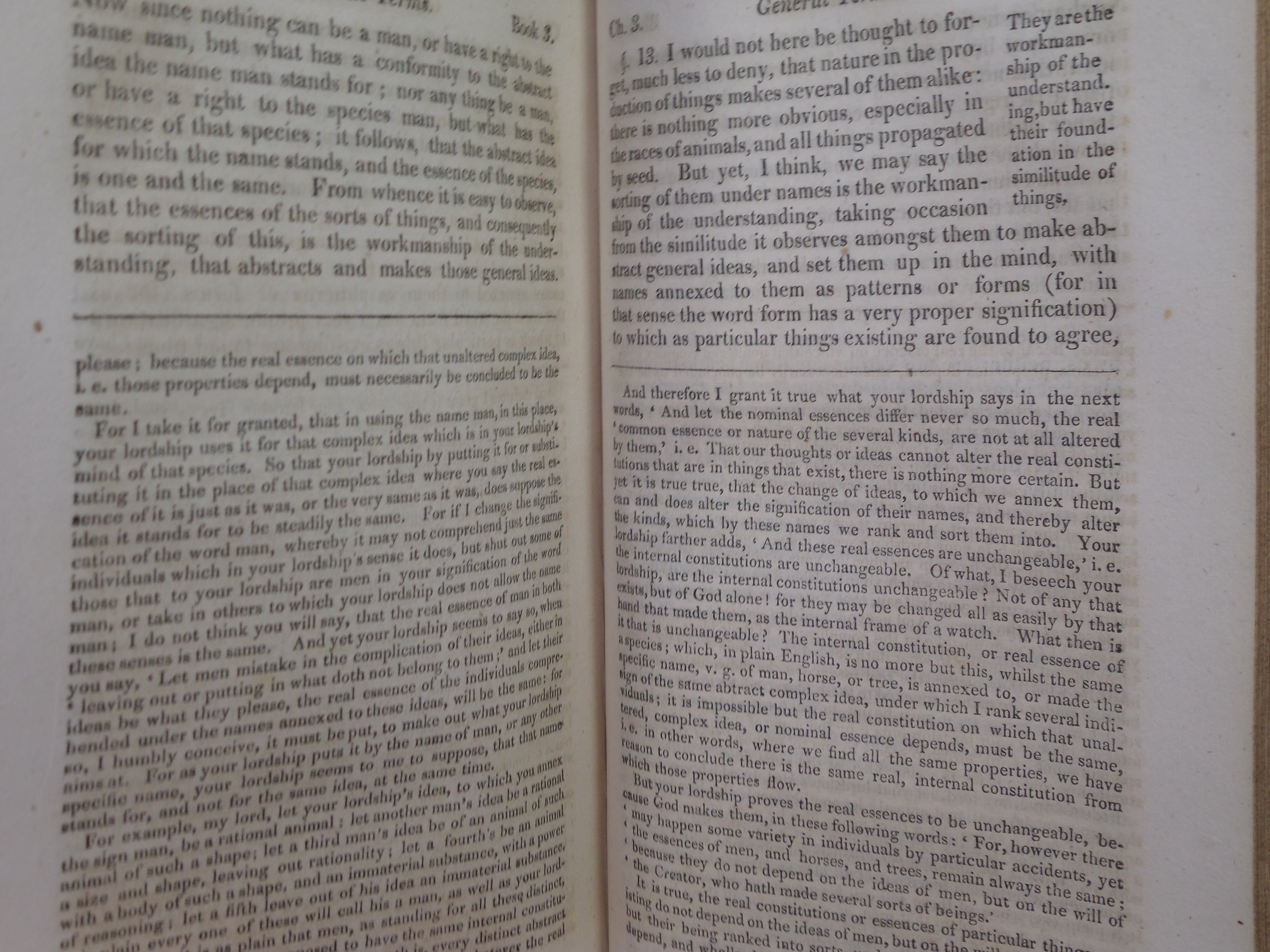 AN ESSAY CONCERNING HUMAN UNDERSTANDING BY JOHN LOCKE 1817 LEATHER BOUND