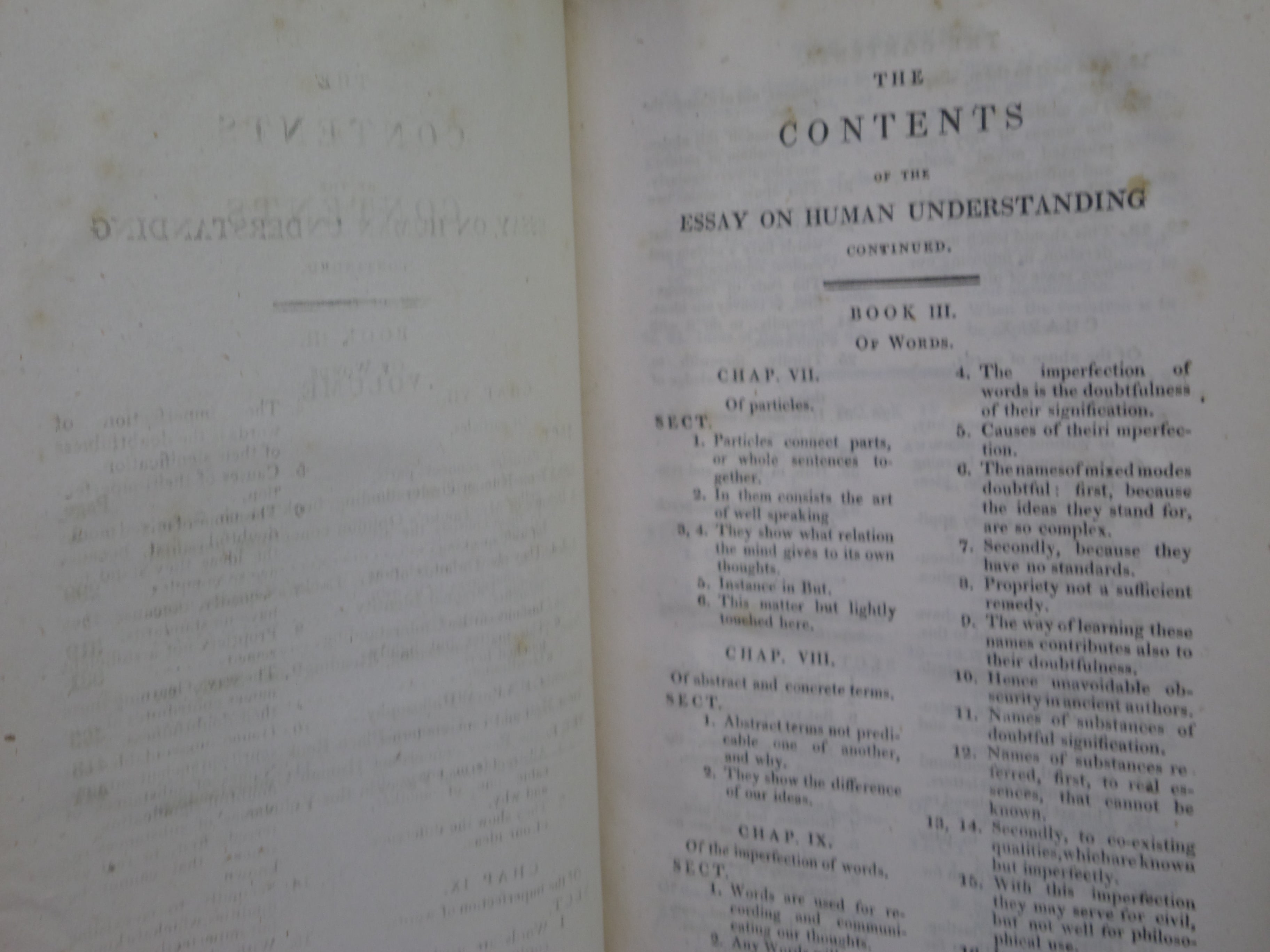 AN ESSAY CONCERNING HUMAN UNDERSTANDING BY JOHN LOCKE 1817 LEATHER BOUND